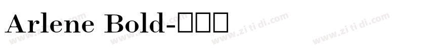Arlene Bold字体转换